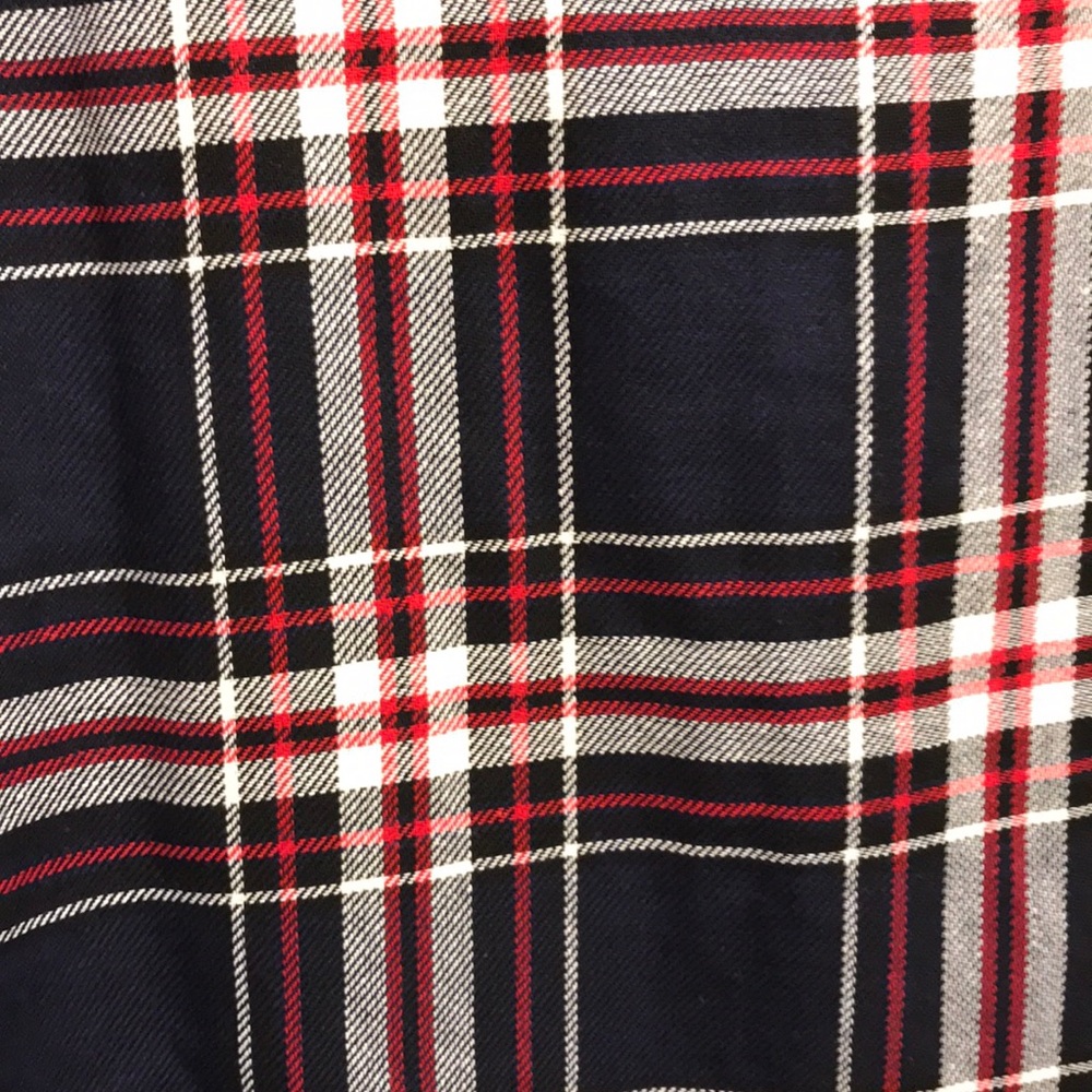 Blue / Red Plaid Button Down Top - Picture 6 of 7
